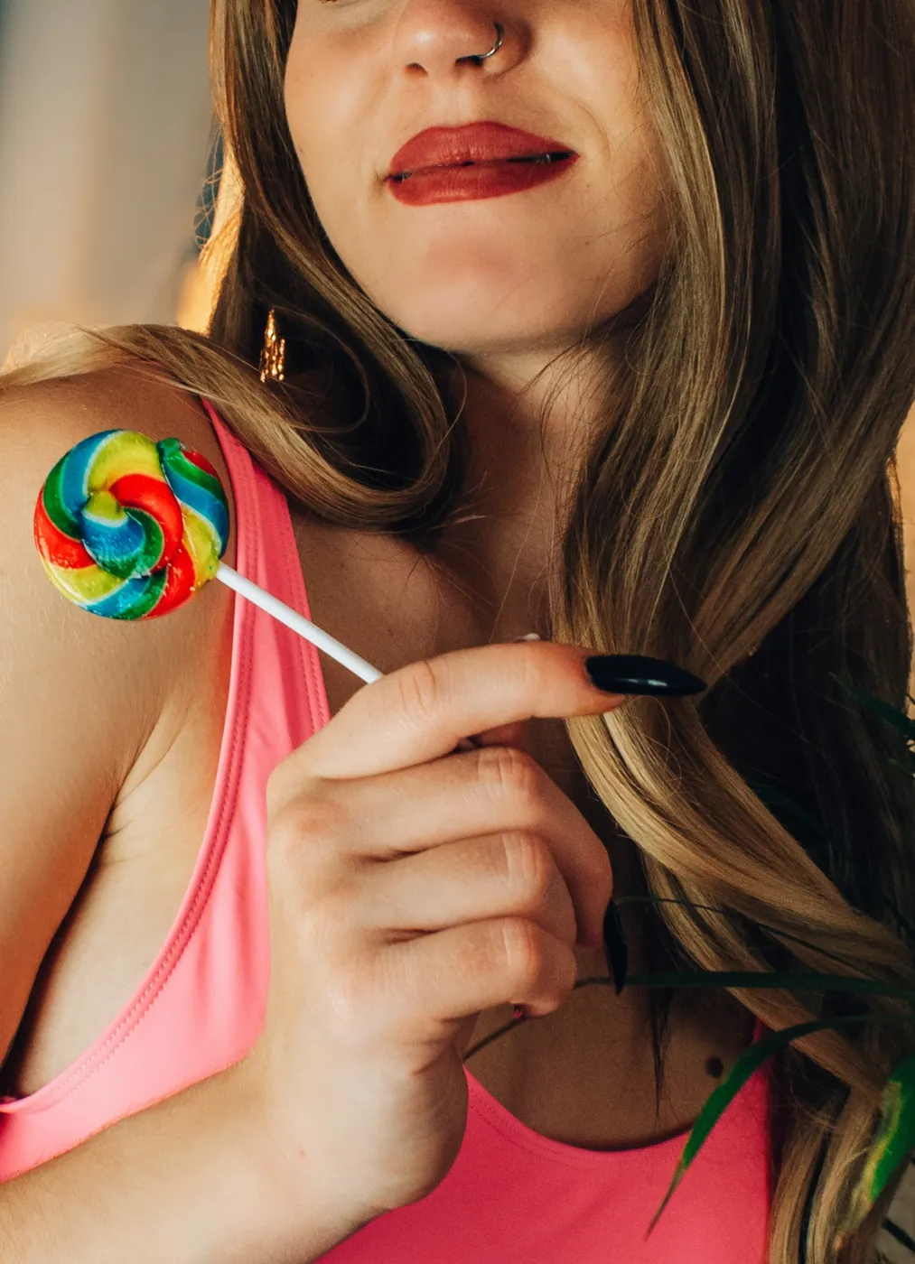 Candy portrait · red lips