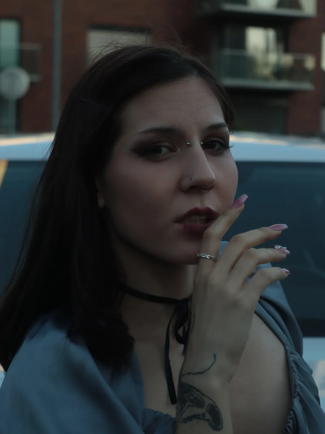 Close-up portrait · evening light