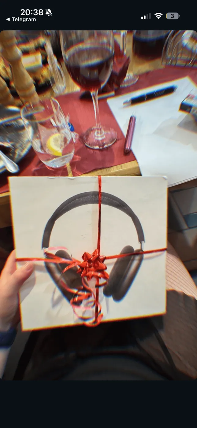 AirPods Max reveal · dinner celebration