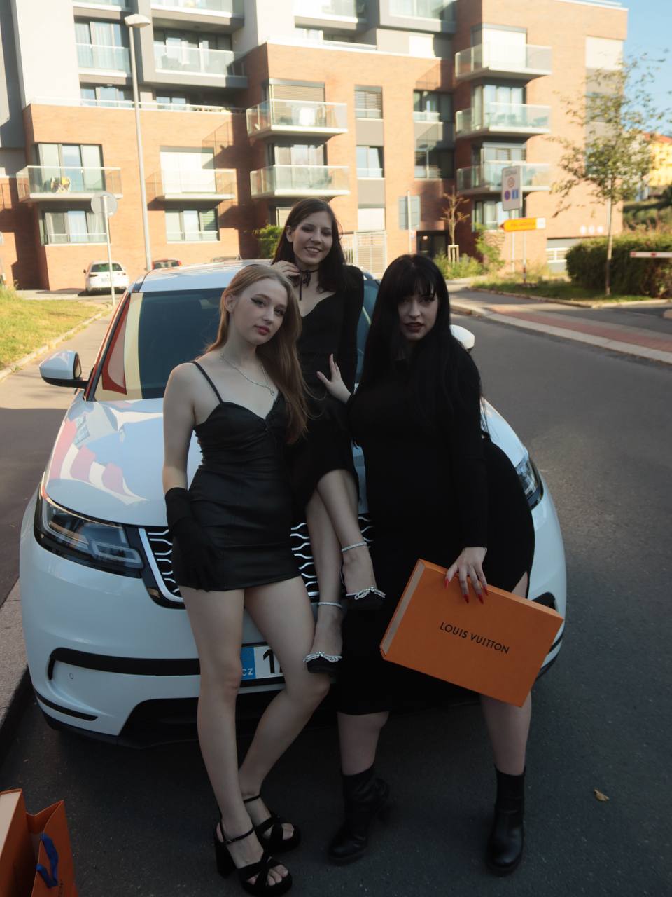 Trio in black · Louis Vuitton celebration