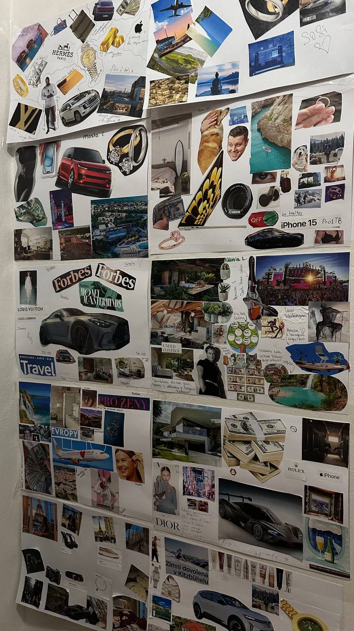 Team goal board · dream & motivation wall
